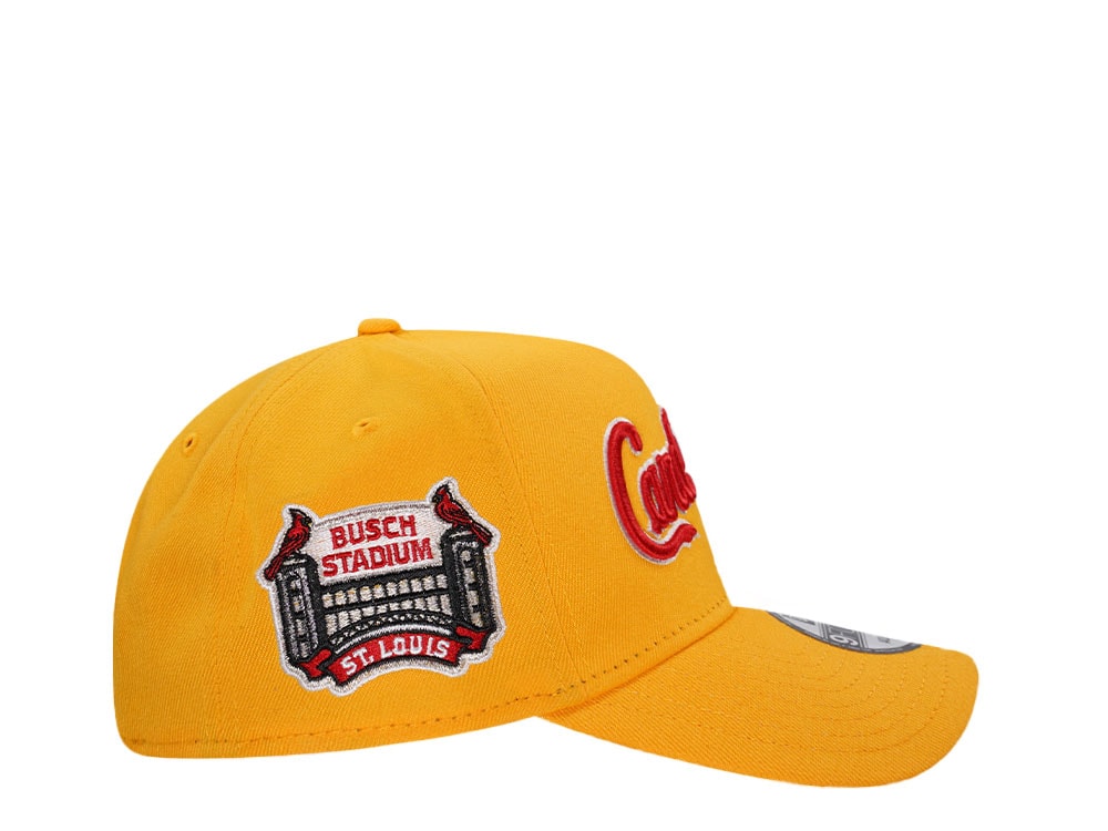 New Era St. Louis Cardinals Busch Stadium Yellow Classic 9Forty A Frame Snapback Cap