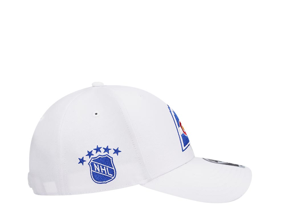 47Brand Colorado Rockies Vintage White Sure Shot MVP Snapback Cap