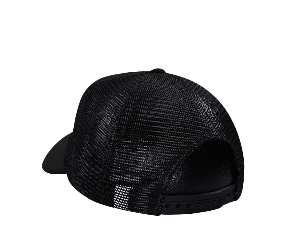 New Era New York Jets Black Foam Trucker 9Forty A Frame Snapback Cap