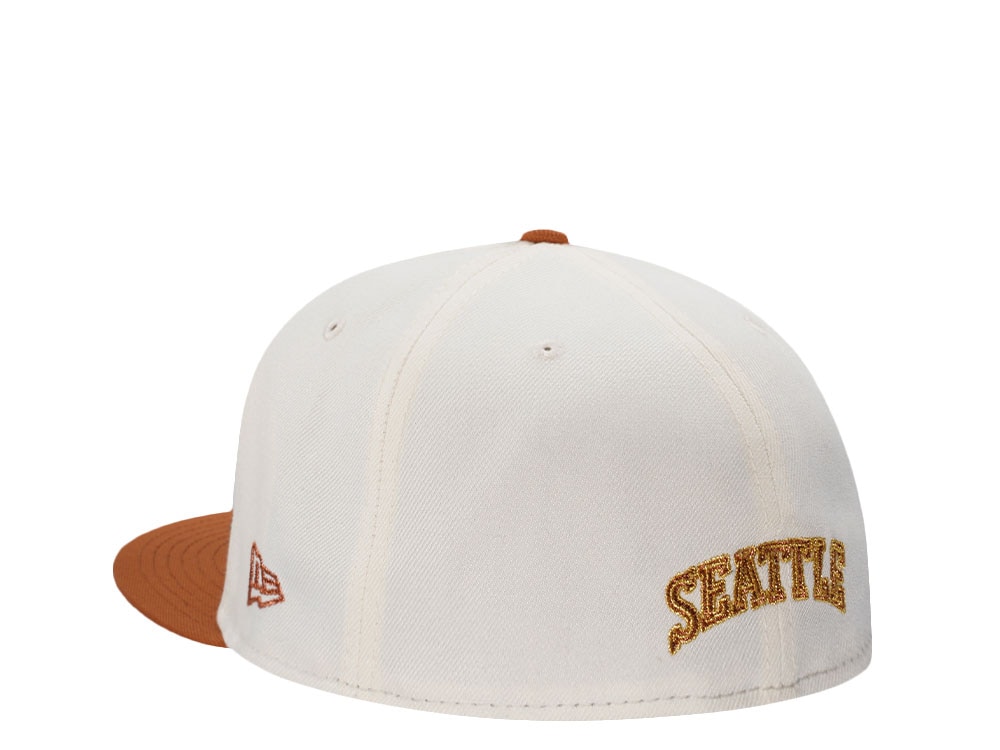 New Era Seattle Supersonics Western Conference Chrome Two Tone Edition 59Fifty Fitted Cap