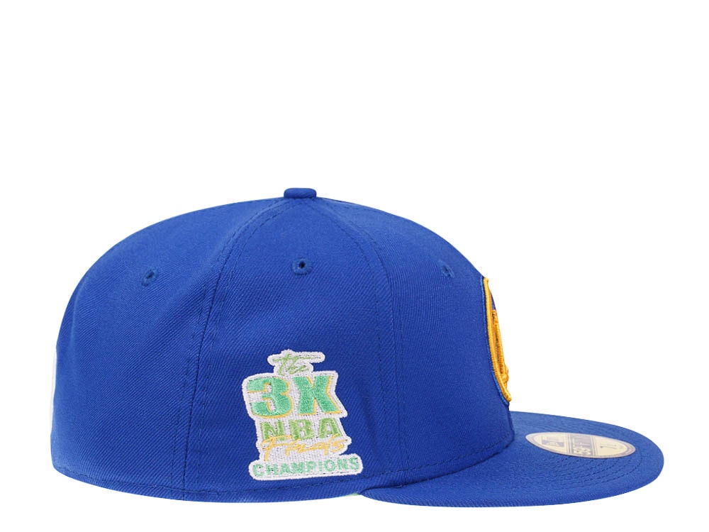 New Era Golden State Warriors Citruspop Patch The 3x NBA Finals Champions 59fifty Fitted Cap