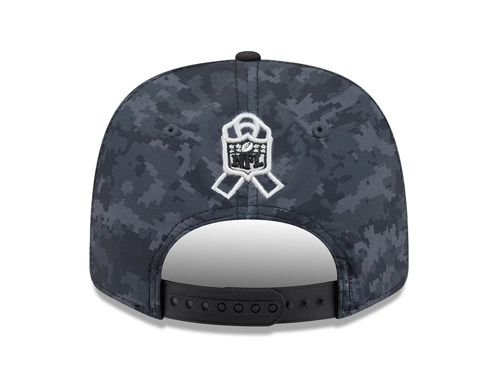 New Era Carolina Panthers NFL Salute to Service 2026 Digi Camo Black 9Seventy Stretch Snapback Cap