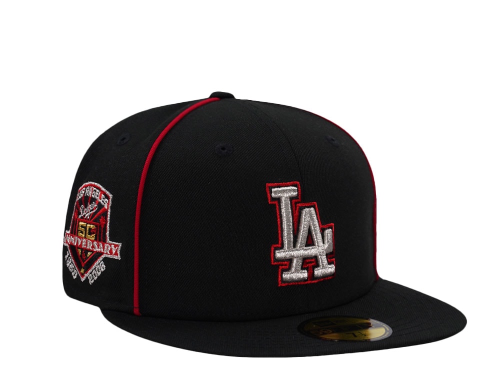New Era Los Angeles Dodgers 50th Anniversary Black Prime Edition 59Fifty Fitted Cap