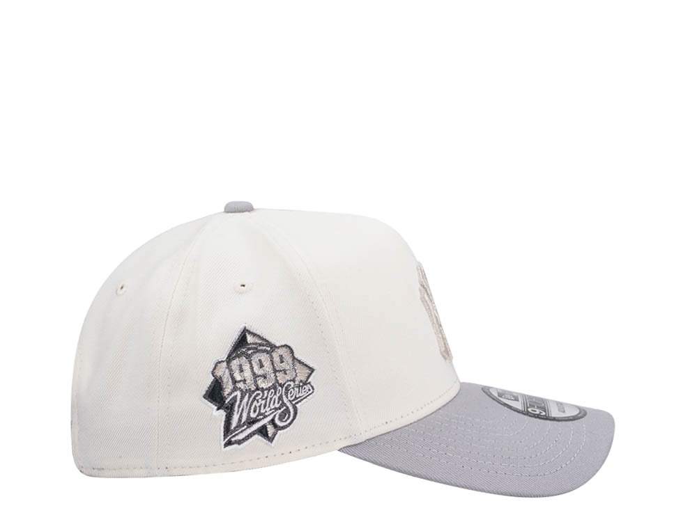 New Era New York Yankees World Series 1999 Chrome Metallic Two Tone Edition 9Forty A Frame Snapback Cap