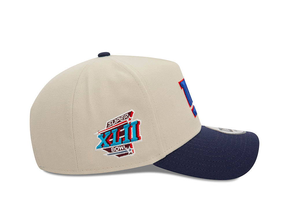 New Era New York Giants Super Bowl XLII Chrome Two Tone A Frame Snapback Cap