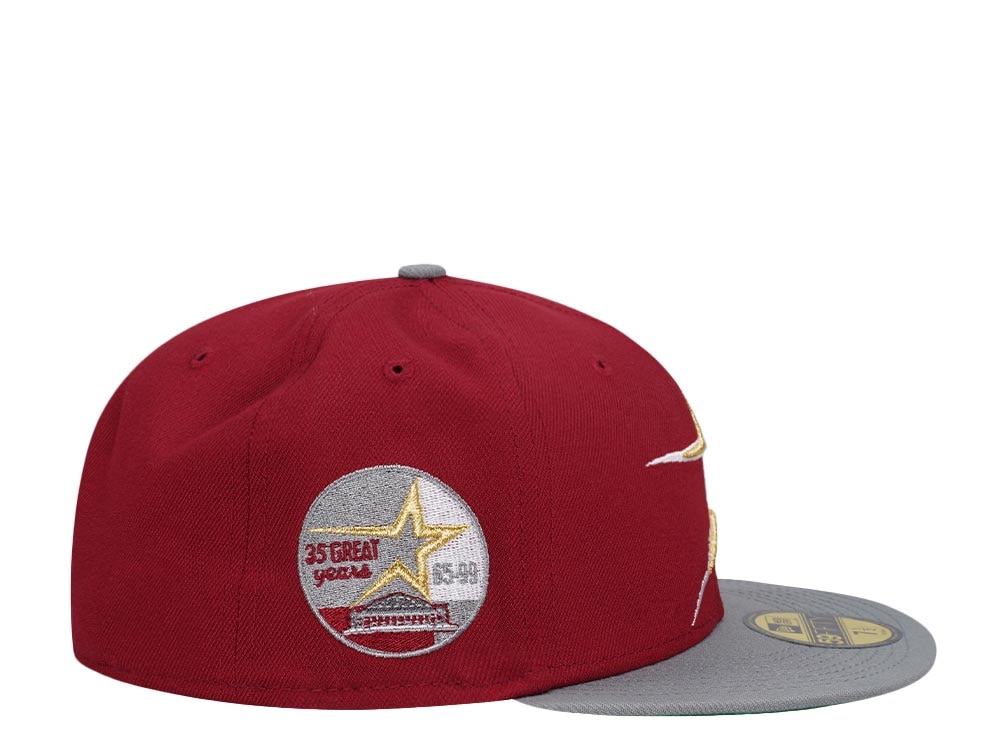 New Era Houston Astros 35th Anniversary Brick Prime Two Tone Throwback  Edition 59Fifty Fitted Cap