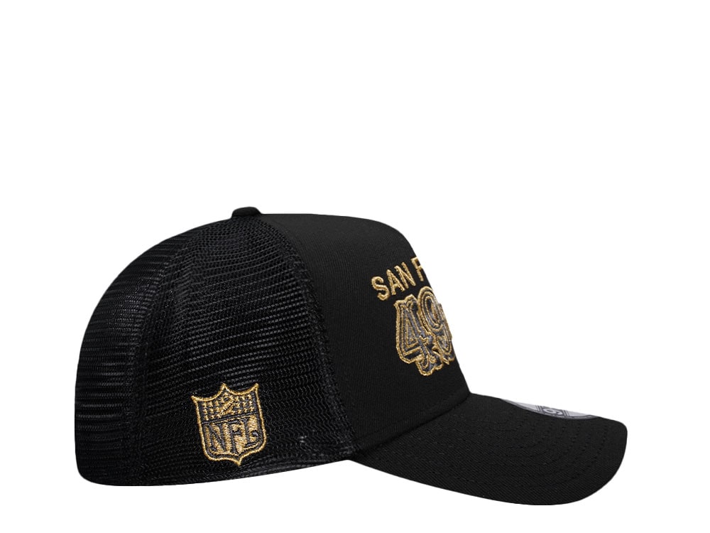 New Era San Francisco 49ers Black and Gold Classic Edition Trucker A Frame 9Forty Cap