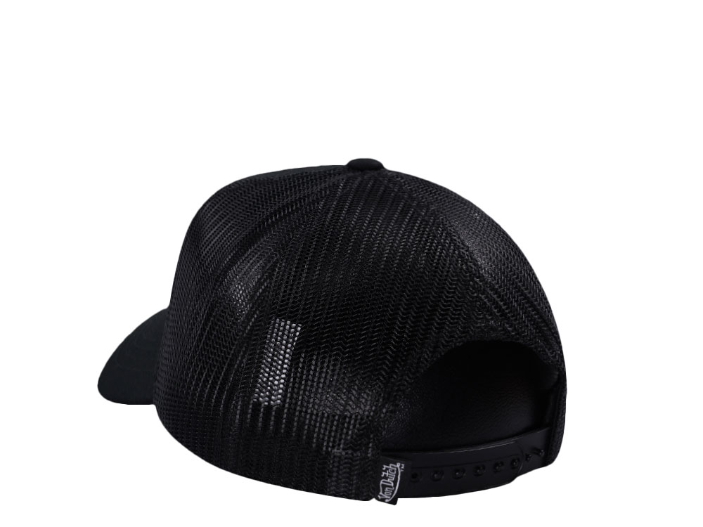 Von Dutch Oval Patch Black Trucker Snapback Cap