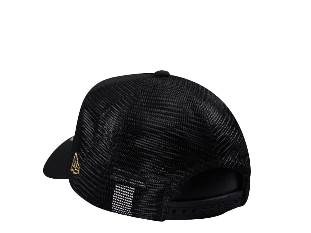 New Era Vegas Golden Knights Black Prime Edition 9Forty A Frame Trucker Snapback Cap