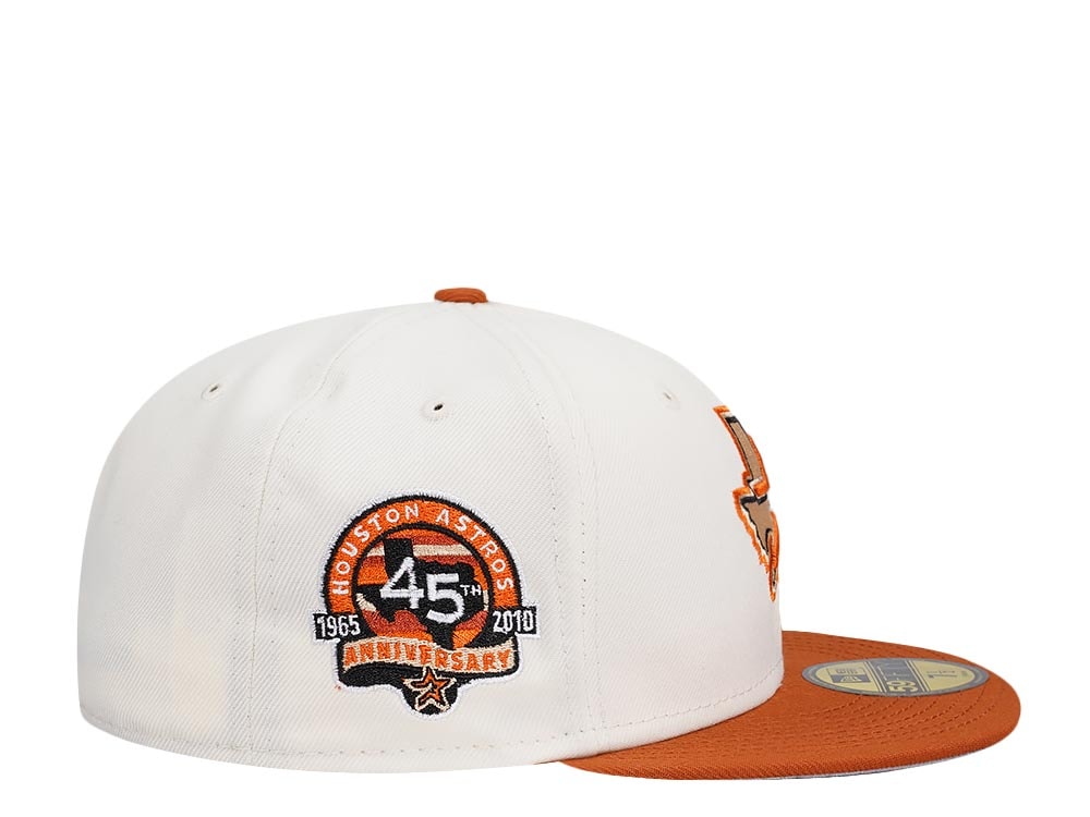New Era Houston Astros 45th Anniversary Chrome Rusty Two Tone Edition 59Fifty Fitted Cap