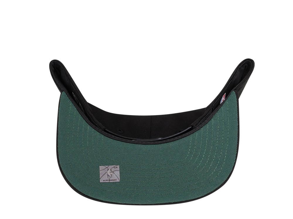 New Era Milwaukee Bucks Original Fit Black 9Fifty Snapback Cap
