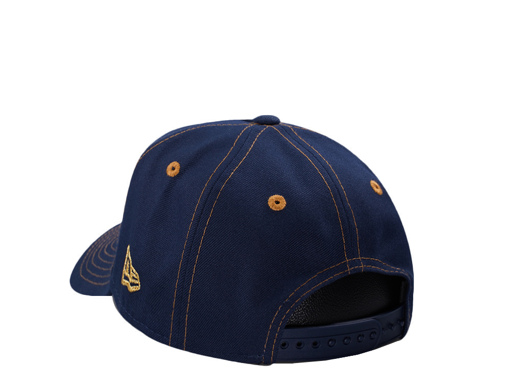 New Era Texas Rangers 40th Anniversary Cow Ocean Blue Prime Edition 9Forty A Frame Snapback Cap