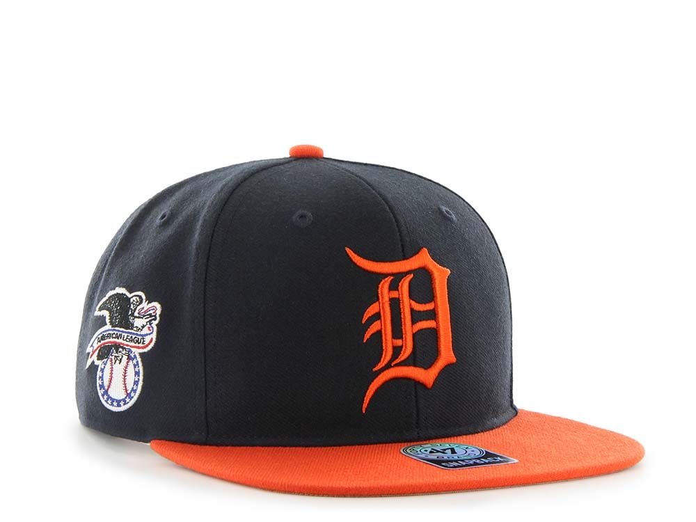47Brand Detroit Tigers Sure Shot Captain Two Tone Navy Snapback Cap