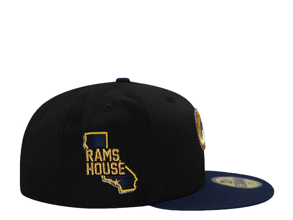 New Era Los Angeles Rams House Black Two Tone Edition 59Fifty Fitted Cap