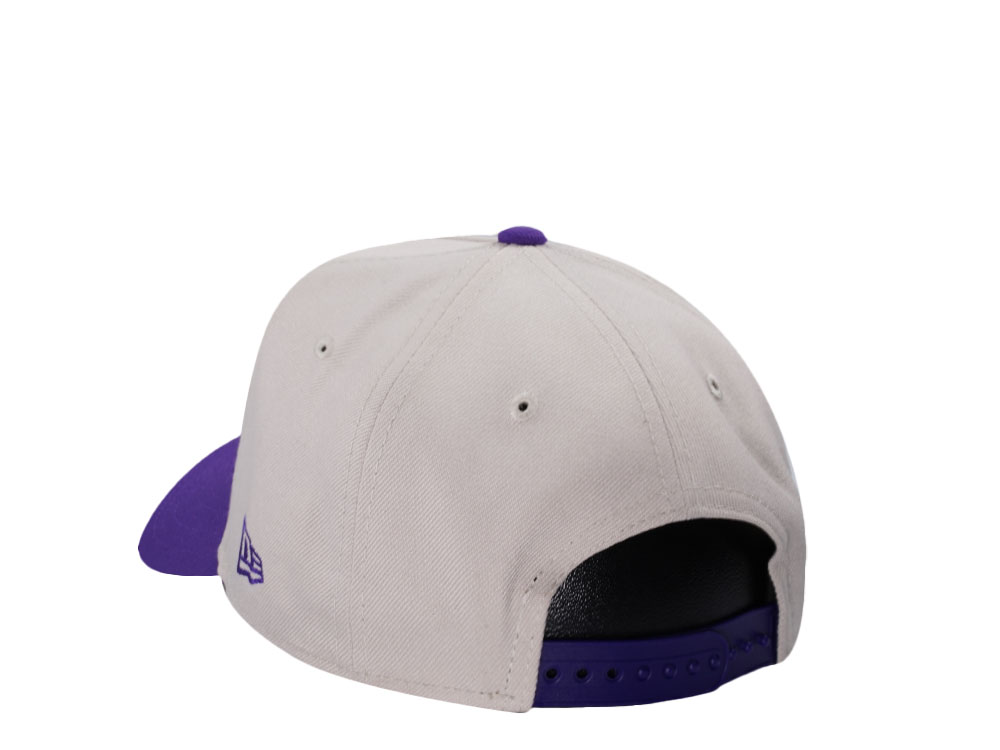 New Era Minnesota Vikings Stone Two Tone 9Forty A Frame Snapback Cap