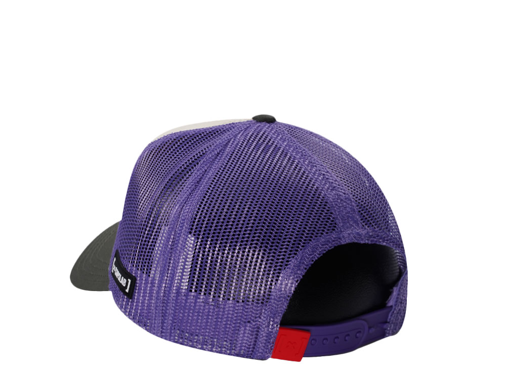 Capslab Kung Fu Panda Always Hungry Beige Trucker Snapback Cap
