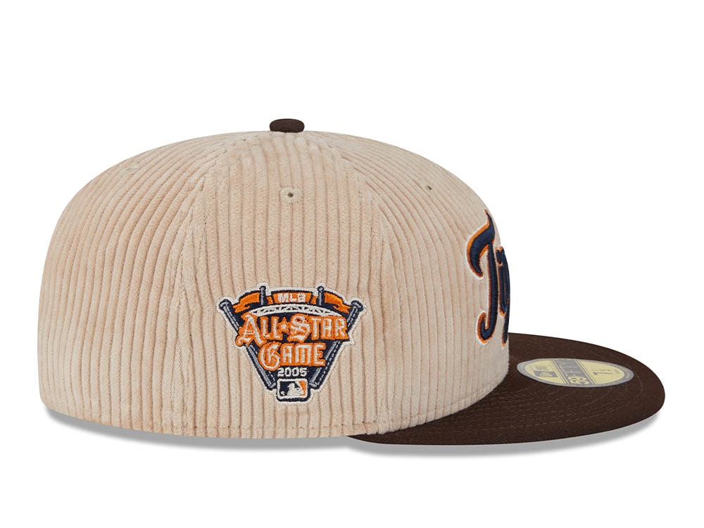 New Era Detroit Tigers All Star Game 2005 Fall Cord Khaki 59Fifty Fitted Cap