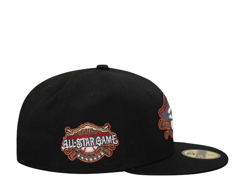 New Era Bradenton Marauders All Star Game 2014 Black Copper Edition 59Fifty Fitted Cap