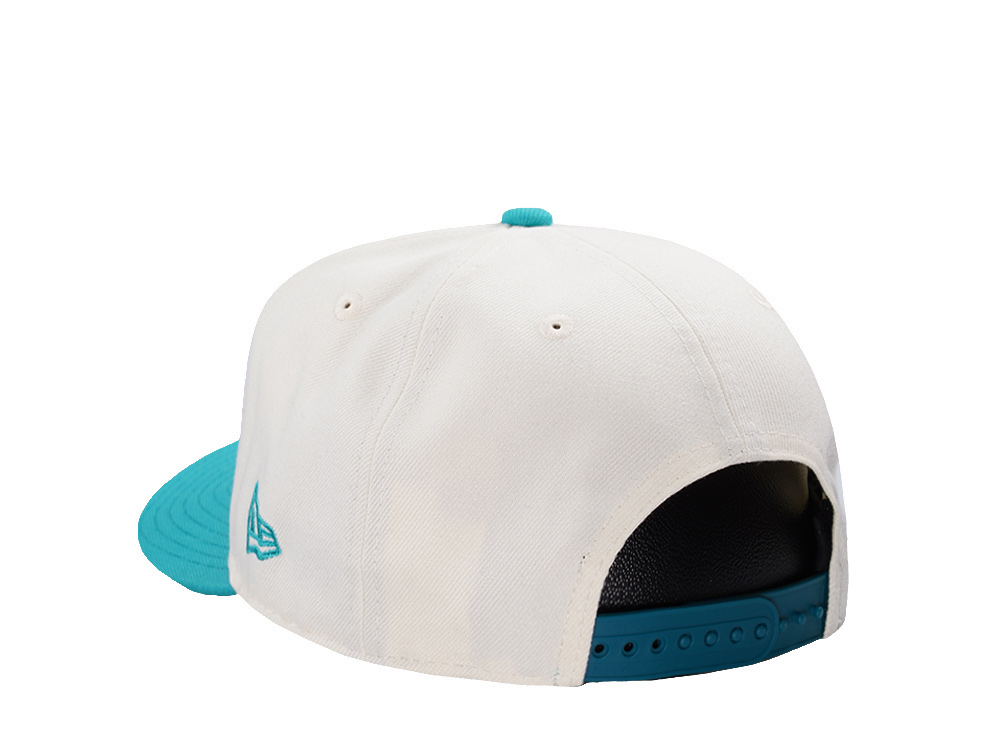 New Era Miami Dolphins 50th Anniversary Chrome Two Tone Edition 9Fifty A Frame Snapback Cap