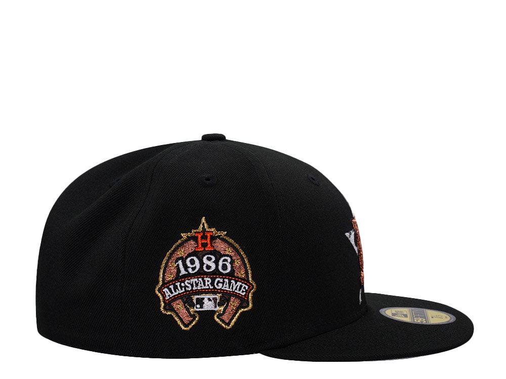 New Era Houston Astros All Star Game 1986 Black Prime Edition 59Fifty Fitted Cap