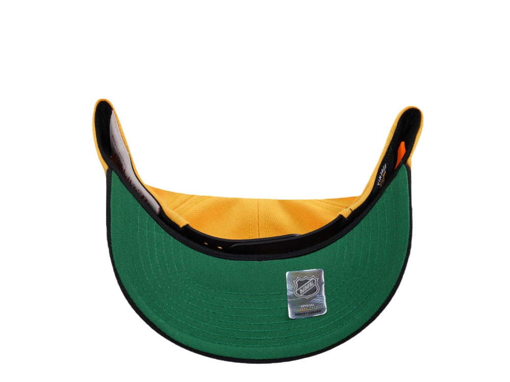 Mitchell & Ness Pittsburgh Penguins Pro Crown Fit Vintage Yellow Snapback Cap