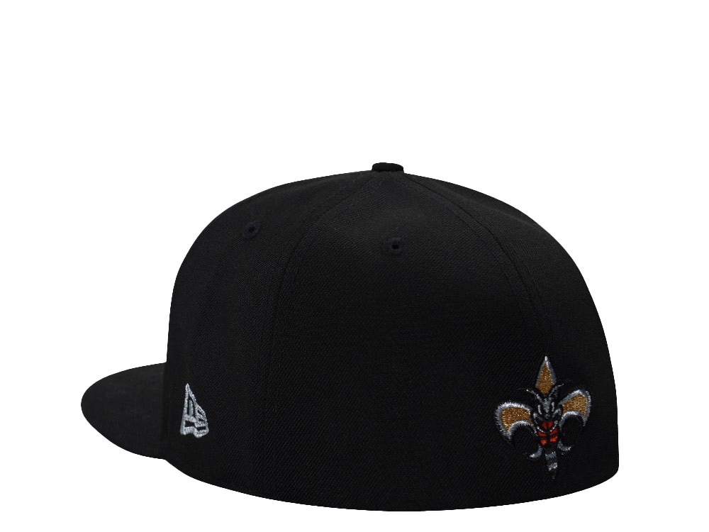 New Era New Orleans Hornets Black Prime Edition 59Fifty Fitted Cap