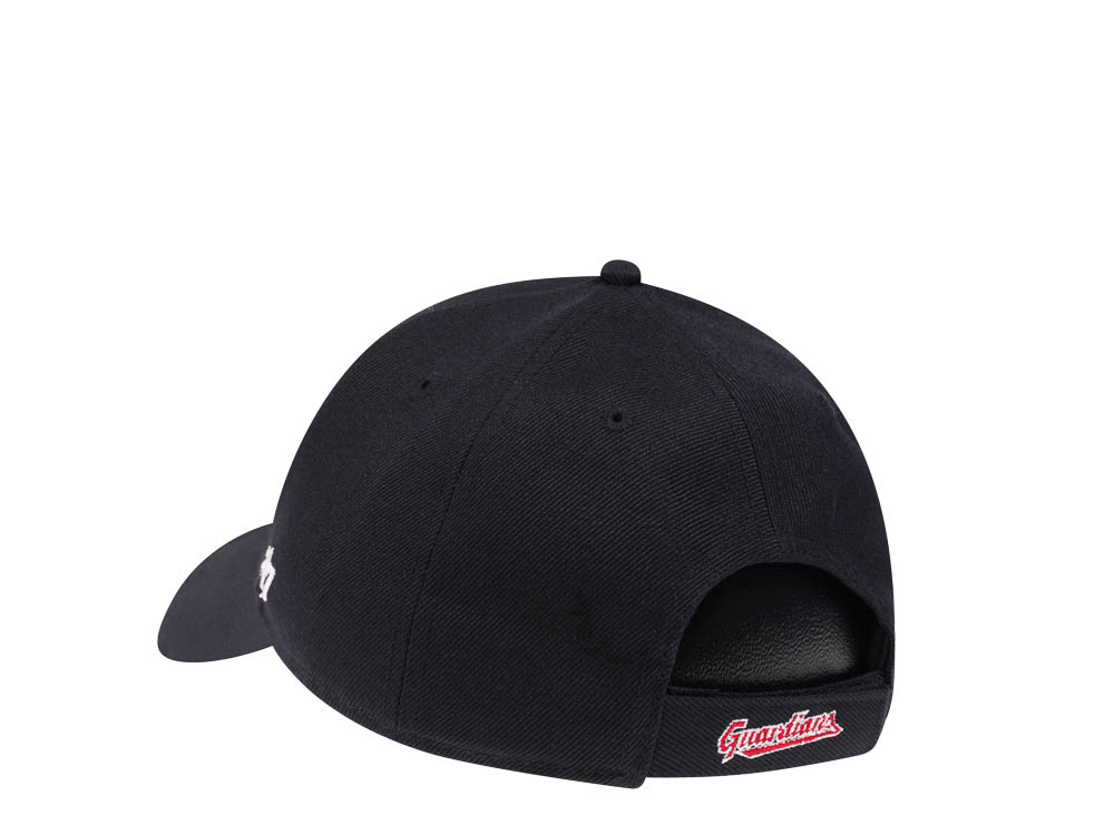 47Brand Cleveland Guardians Classic Black Strapback Cap