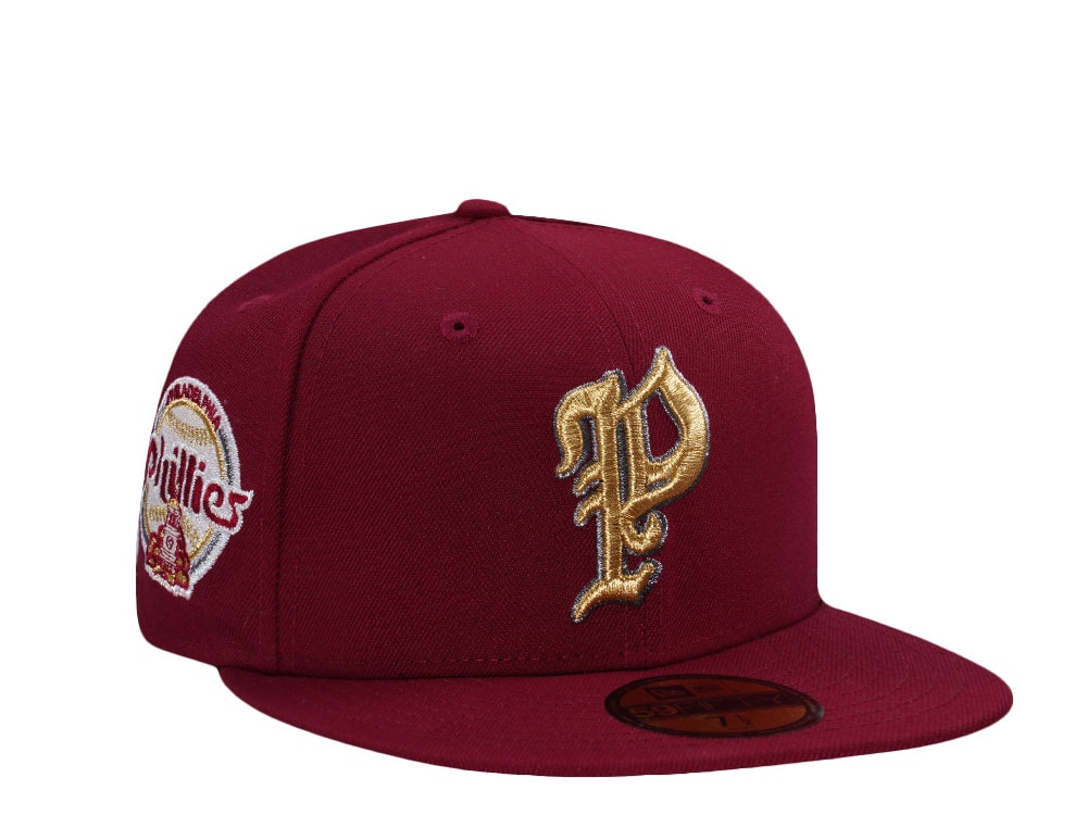 New Era Philadelphia Phillies World Series 2008 Cardinal Red Prime Edition 59Fifty Fitted Cap