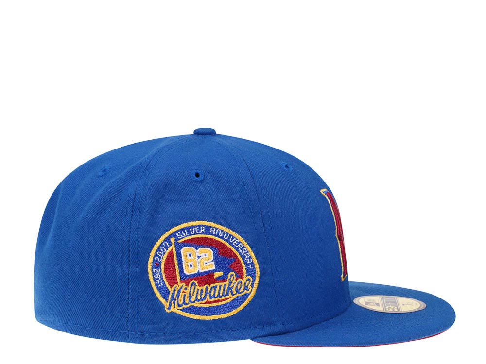 New Era Milwaukee Brewers Silver Anniversary 1982 Golden Goal Edition 59Fifty Fitted Cap