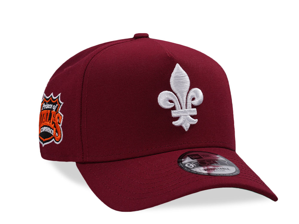 New Era Quebec Nordiques Cardinal Red Prime Edition 9Forty A Frame Snapback Cap
