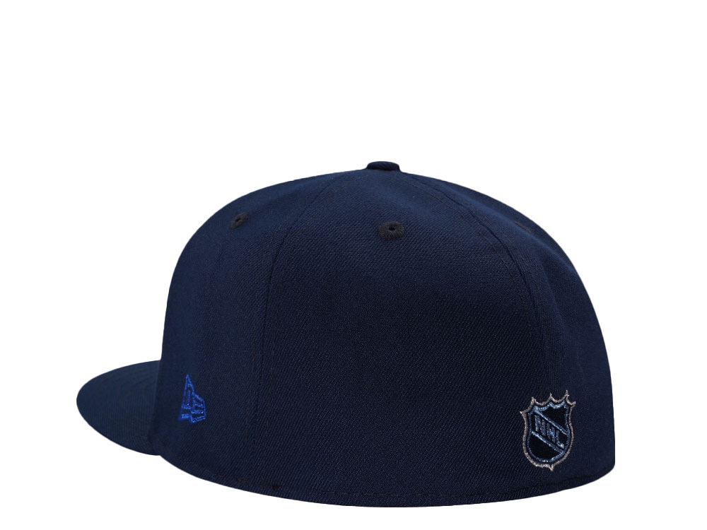 New Era Minnesota North Stars 25th Anniversary Ocean Blue Prime Edition 59Fifty Fitted Cap