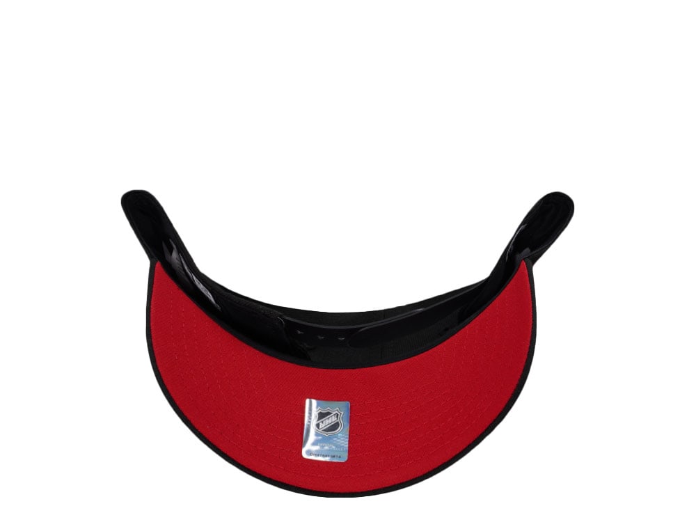 New Era Anaheim Ducks 10th Anniversary Metallic Blackout Red Edition 9Forty A Frame Snapback Cap
