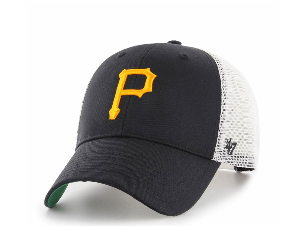 47Brand Pittsburgh Pirates Classic Black Trucker Snapback Cap