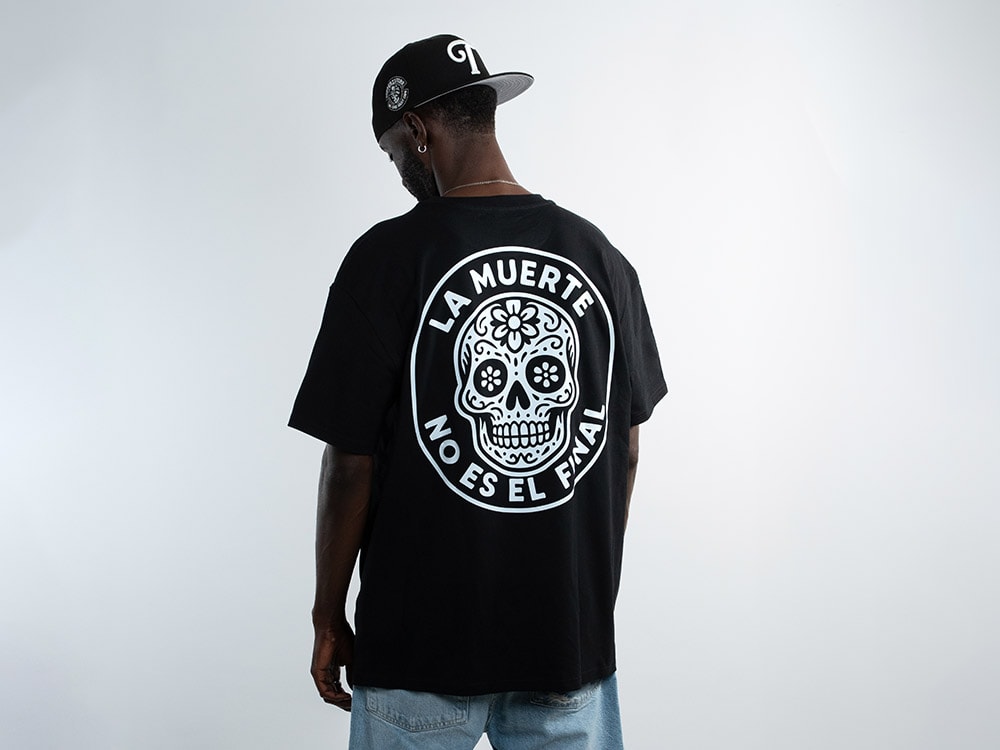 Parallel Union T-Shirt La Muerte Black Skull Oversize Edition