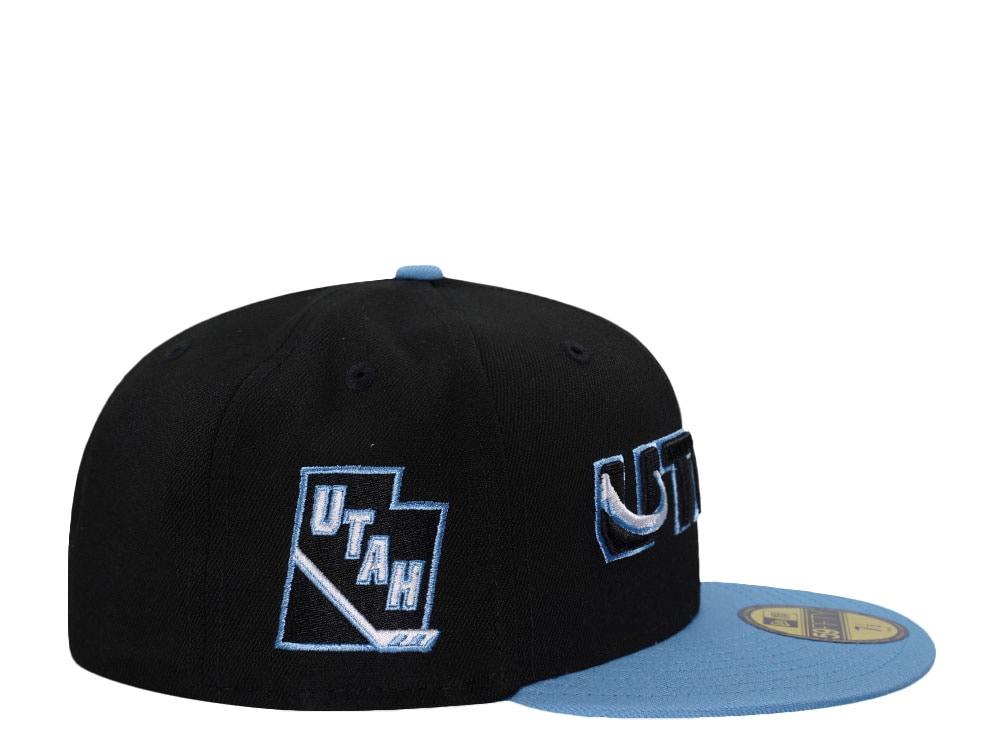 New Era Utah Mammoth Metallic Sky Blue Two Tone Edition 59Fifty Fitted Cap
