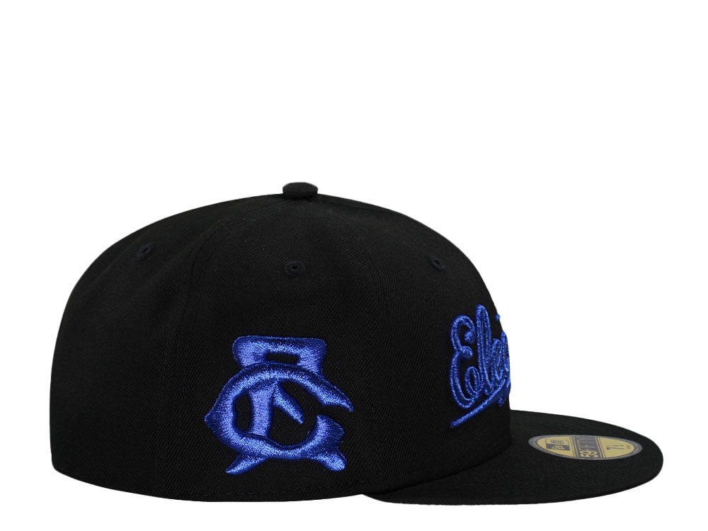 New Era Great Falls Electrics Metallic Blue Edition 59Fifty Fitted Cap