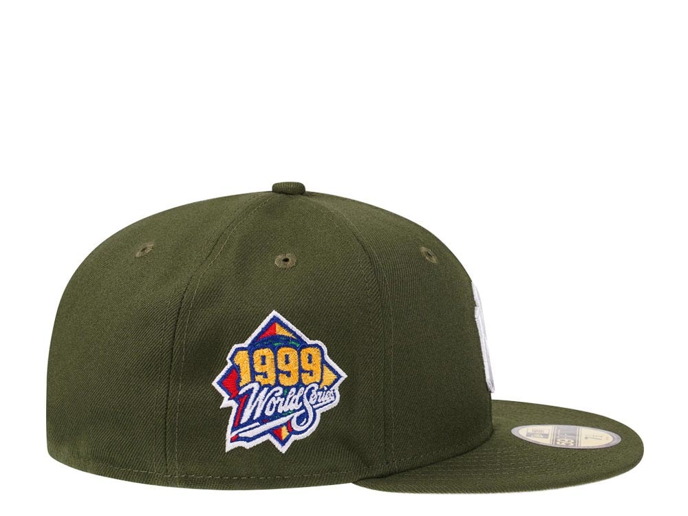 New Era New York Yankees World Series 1999 Rifle Green and Stone Edition 59Fifty Fitted Cap
