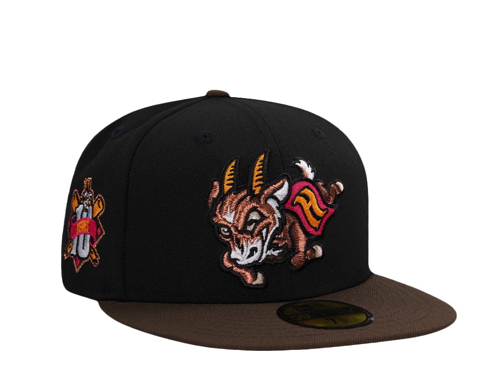 New Era Hartford Yard Goats 10th Anniversary Dunkin Park Prime Two Tone Edition 59Fifty Fitted Cap