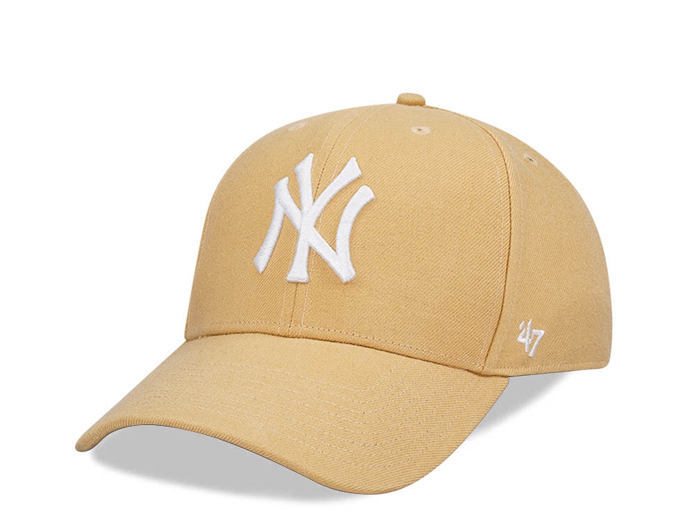 47Brand New York Yankees Light Tan MVP Snapback Cap