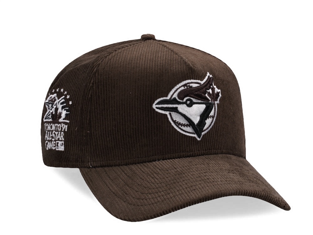 New Era Toronto Blue Jays All Star Game 1991 Walnut Corduroy Prime Edition 9Forty A Frame Snapback Cap