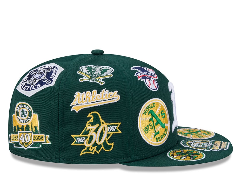 New Era Oakland Athletics All Over Green Edition 59Fifty Fitted Cap