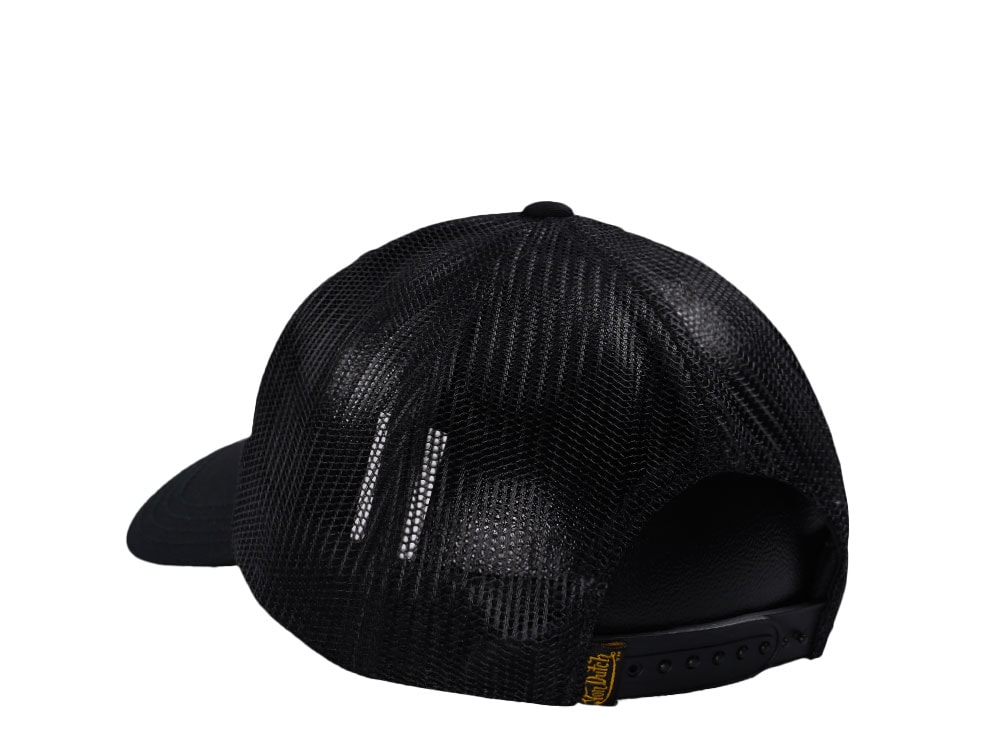 Von Dutch Square Patch Black Trucker Edition Snapback Cap