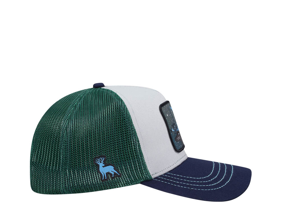 Capslab Fantastic Beasts Forest White Green Blue Trucker Snapback Cap