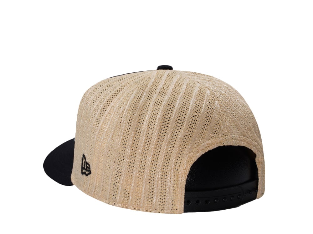 New Era Chicago White Sox Grained Black Edition 9Fifty Trucker A Frame Snapback Cap