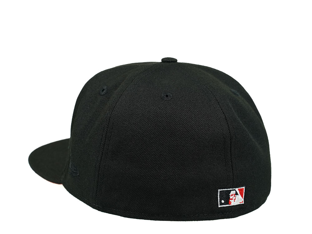 New Era Cincinnati Reds 150th Anniversary Black and Red 59Fifty Fitted Cap