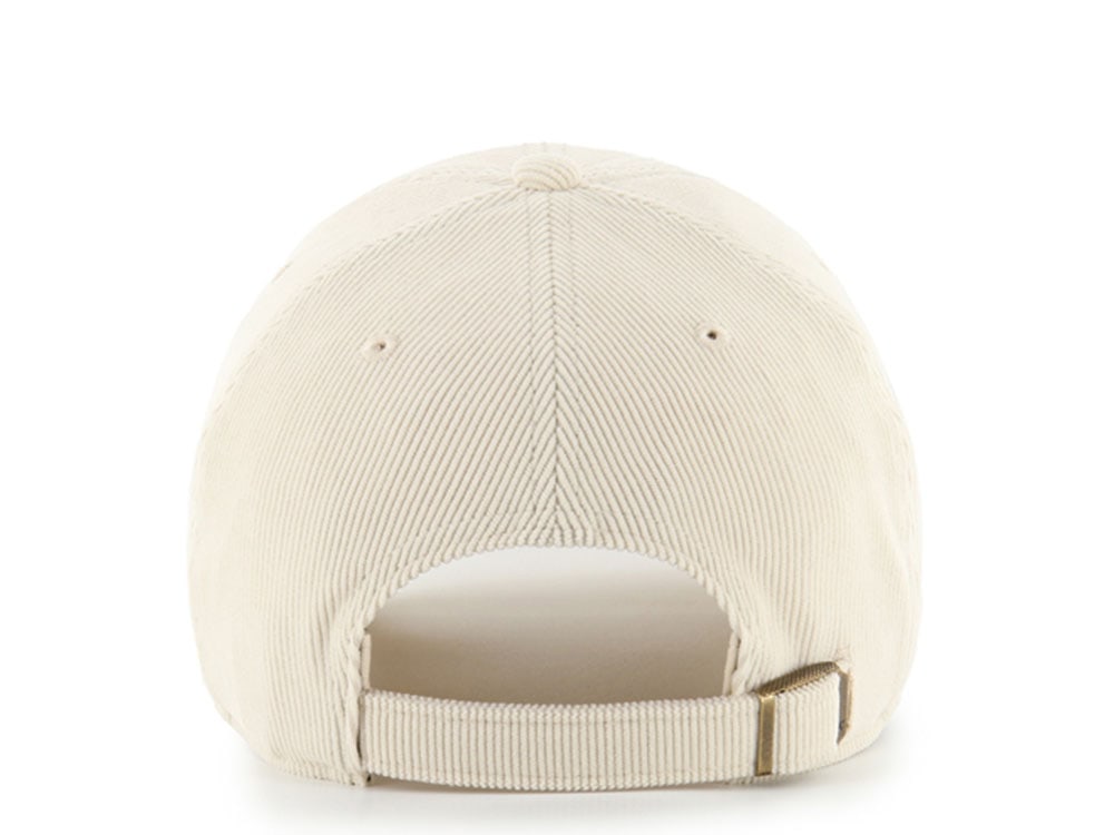 47 Brand Oakland Athletics Crosspatch Natural Corduroy Clean Up Strapback Cap