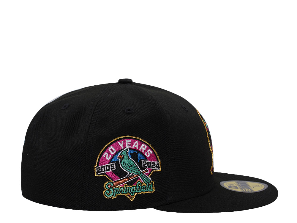 New Era Springfield Cardinals 20th Anniversary Black Prime Edition 59Fifty Fitted Cap