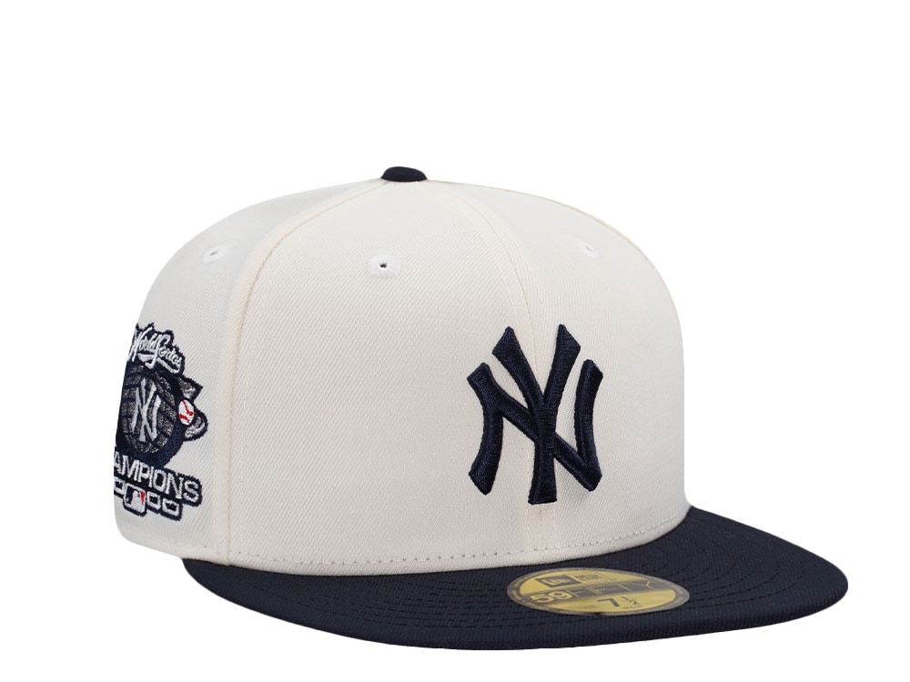 New Era New York Yankees World Series Champions 2000 Chrome Two Tone Edition 59Fifty Fitted Cap