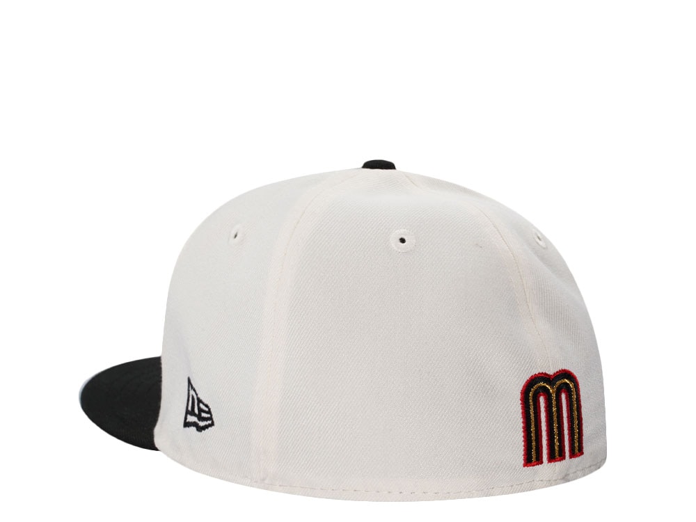 New Era Mexico Aztec Skull Warrior Chrome Two Tone Edition 59Fifty Fitted Cap