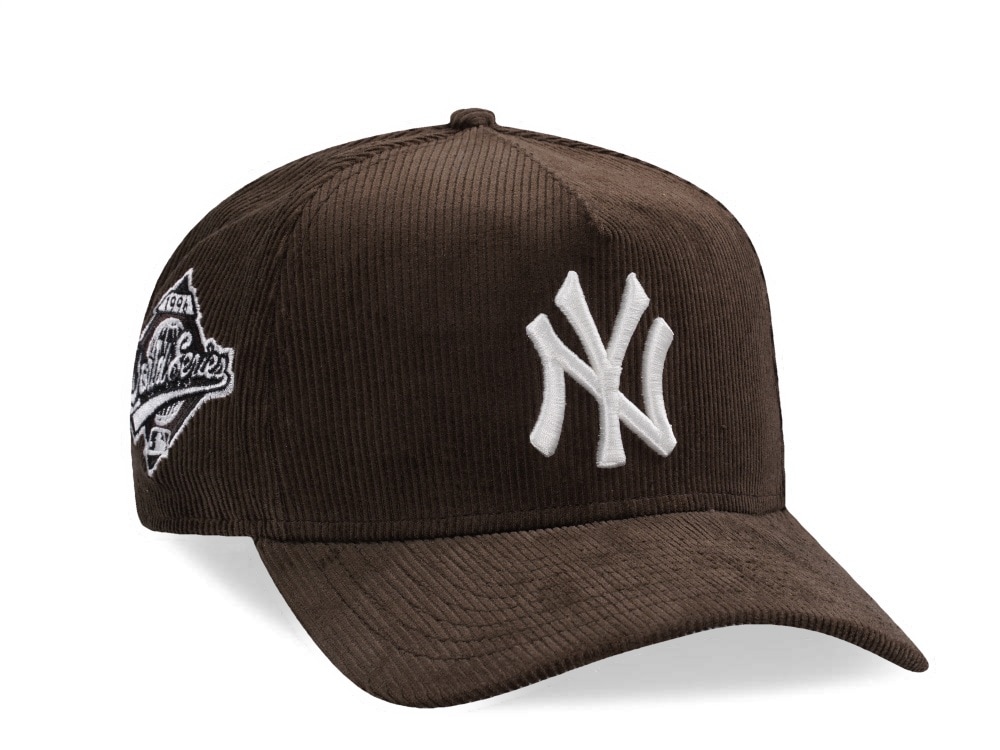 New Era New York Yankees World Series 1996 Walnut Corduroy Prime Edition 9Forty A Frame Snapback Cap
